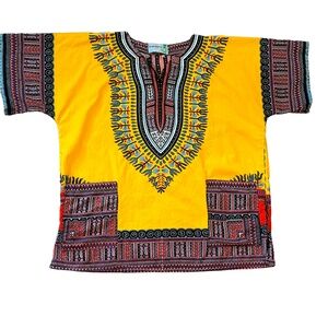 Caribbean Tunic Hippy Hawaiian Kaftan Size XL